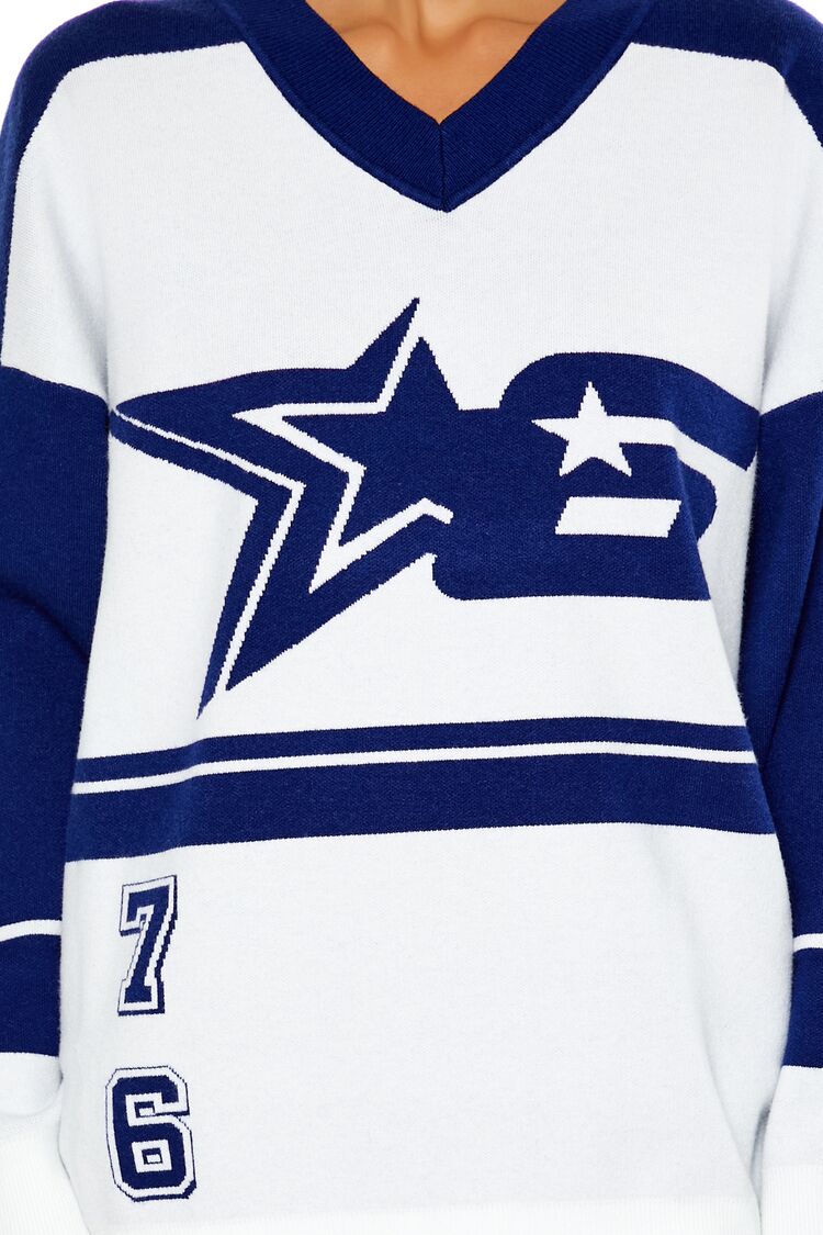 Colorblock Star 6 Sweater - Image 3