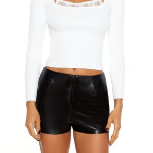 Lace Cami & Sweater Combo Top