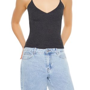 Sweater-Knit V-Neck Cami