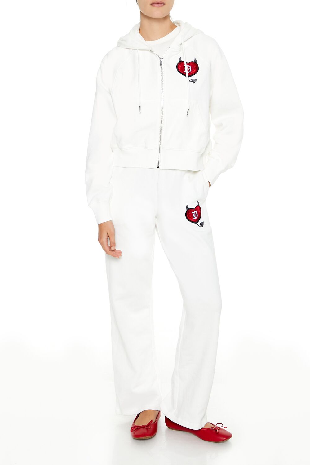 Stealin Hearts Patch Zip-Up Hoodie - Image 2