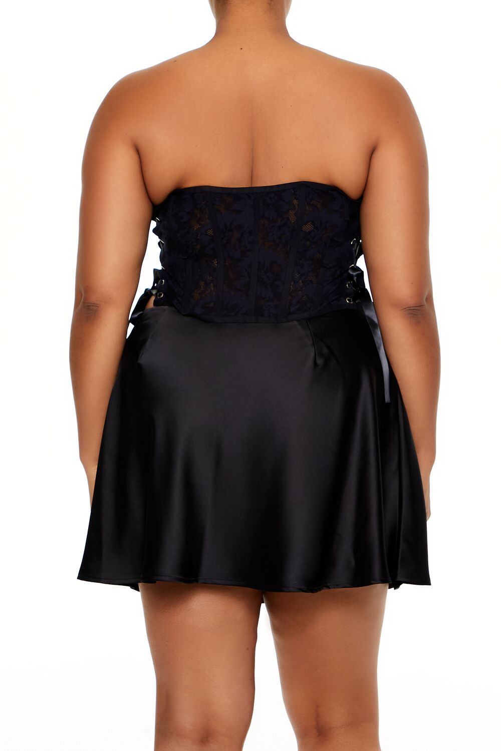 Plus Size Lace-Up Tube Top - Image 5