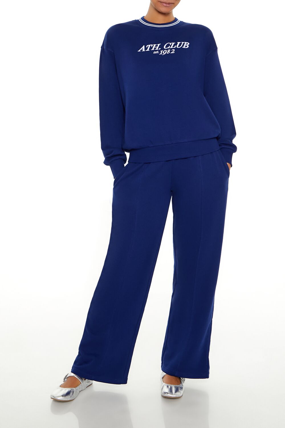 Fleece Varsity-Striped Pullover - Image 2