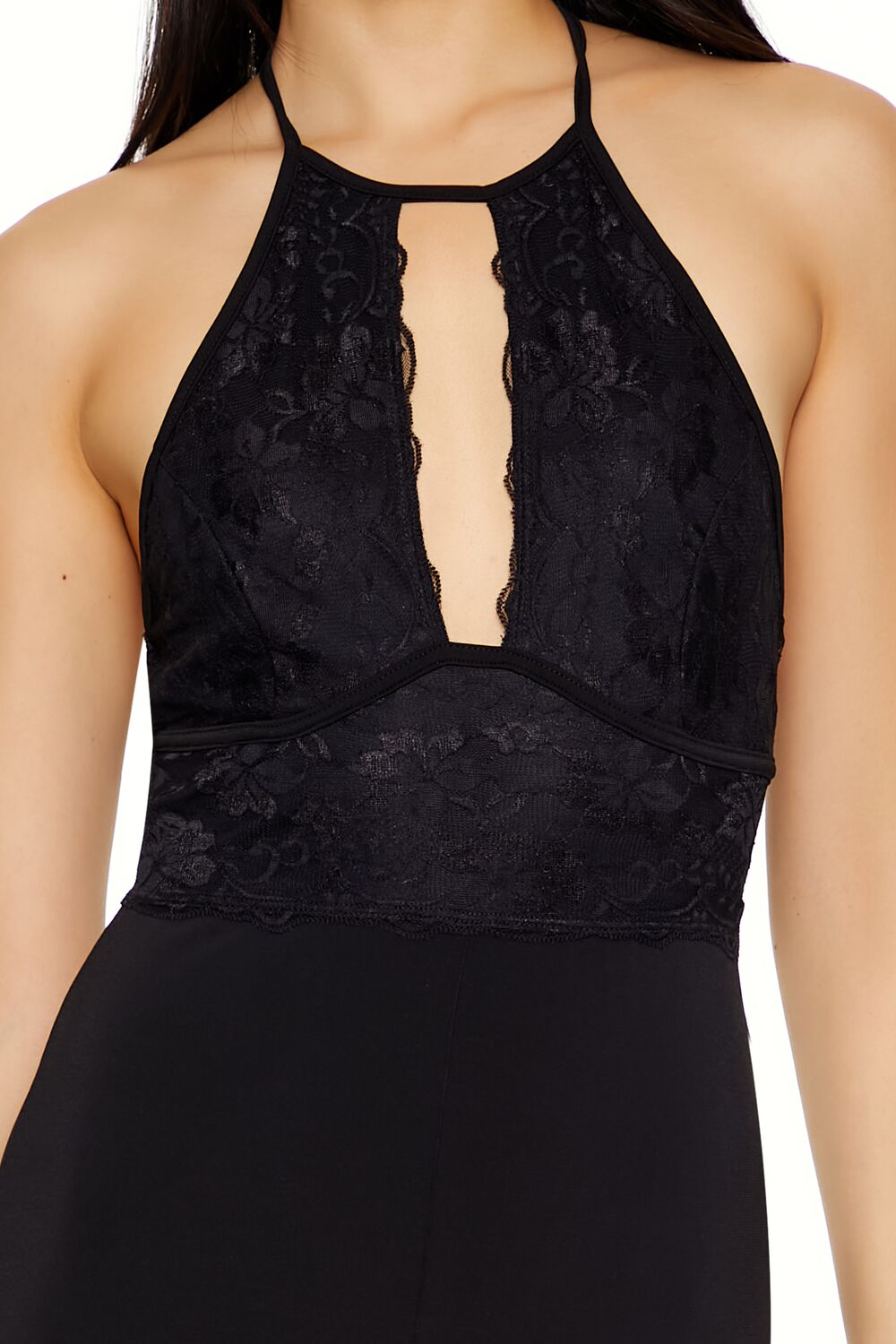 Lace Halter Wide-Leg Jumpsuit - Image 5