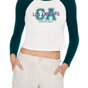 Los Angeles Cropped Raglan Tee