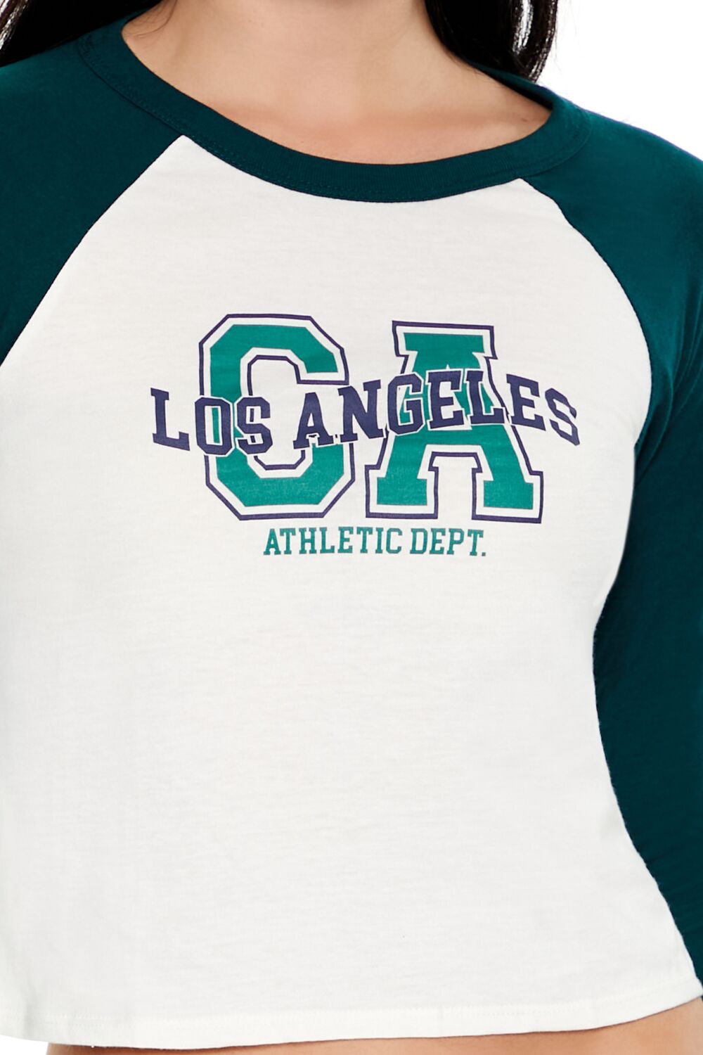 Los Angeles Cropped Raglan Tee - Image 3