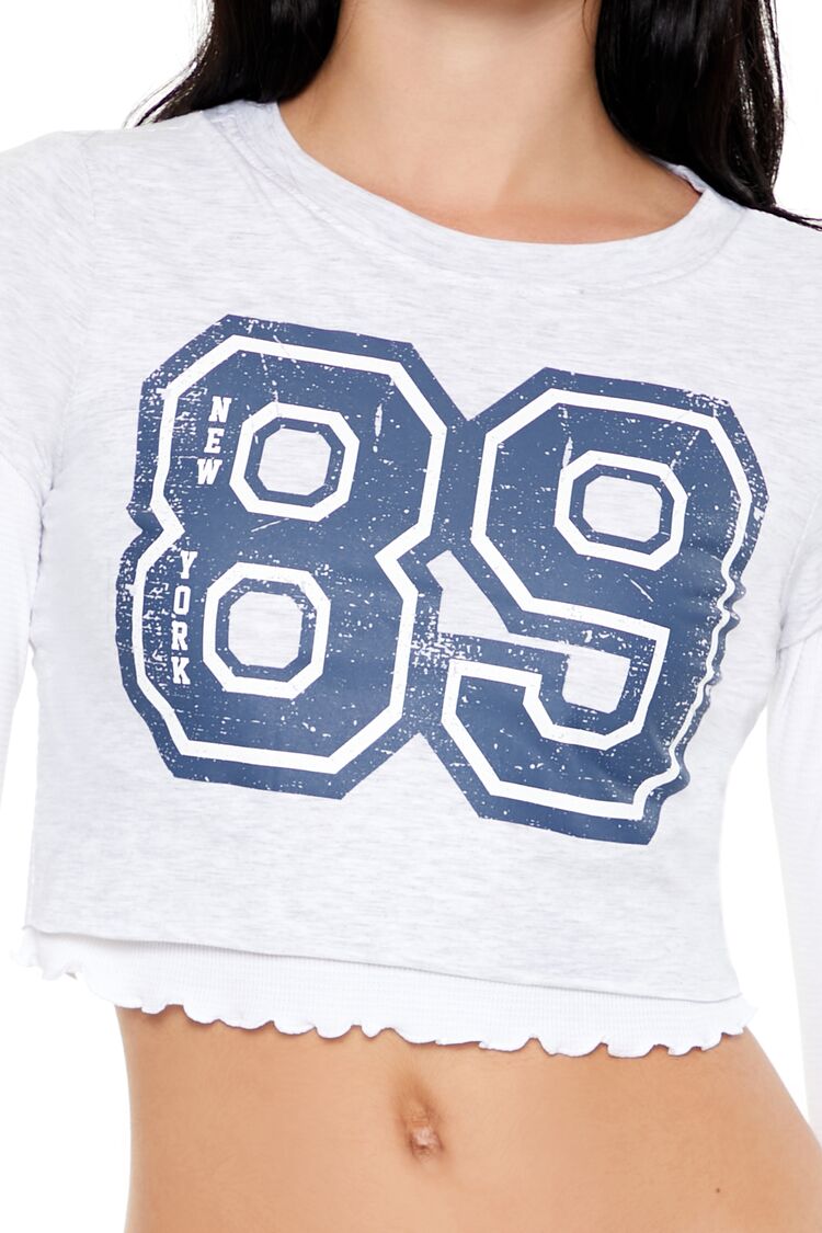 New York 89 Cropped Combo Tee - Image 3