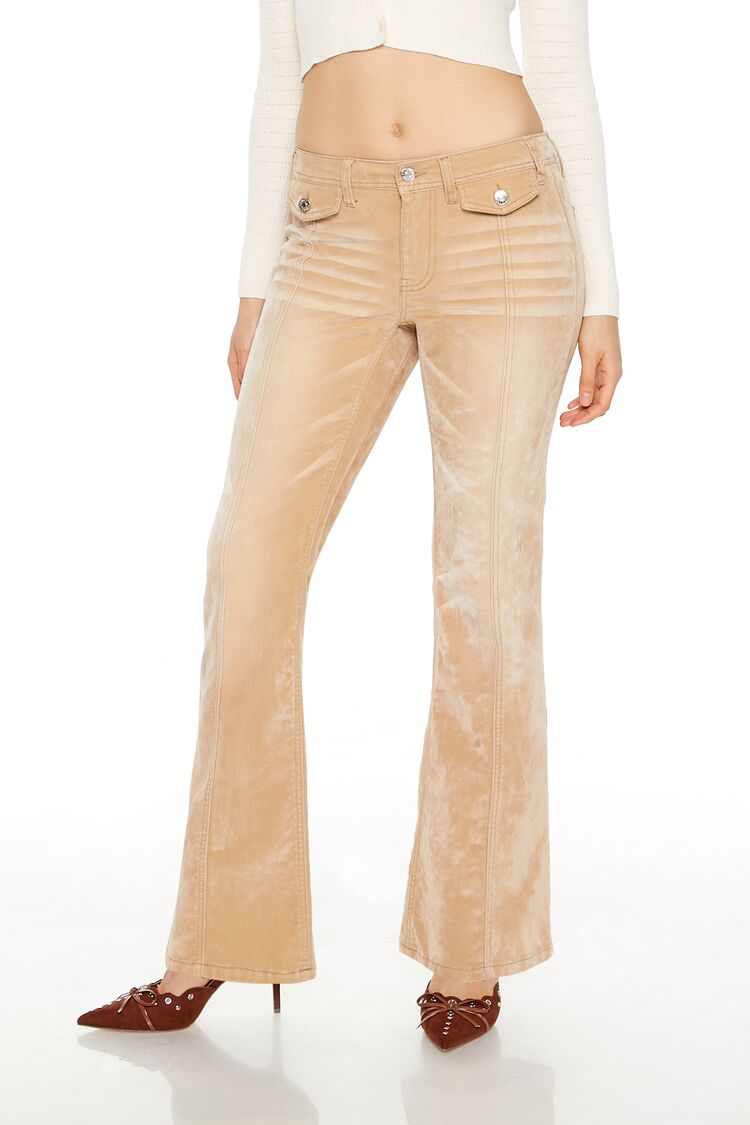 Corduroy Low-Rise Bootcut Pants - Image 2