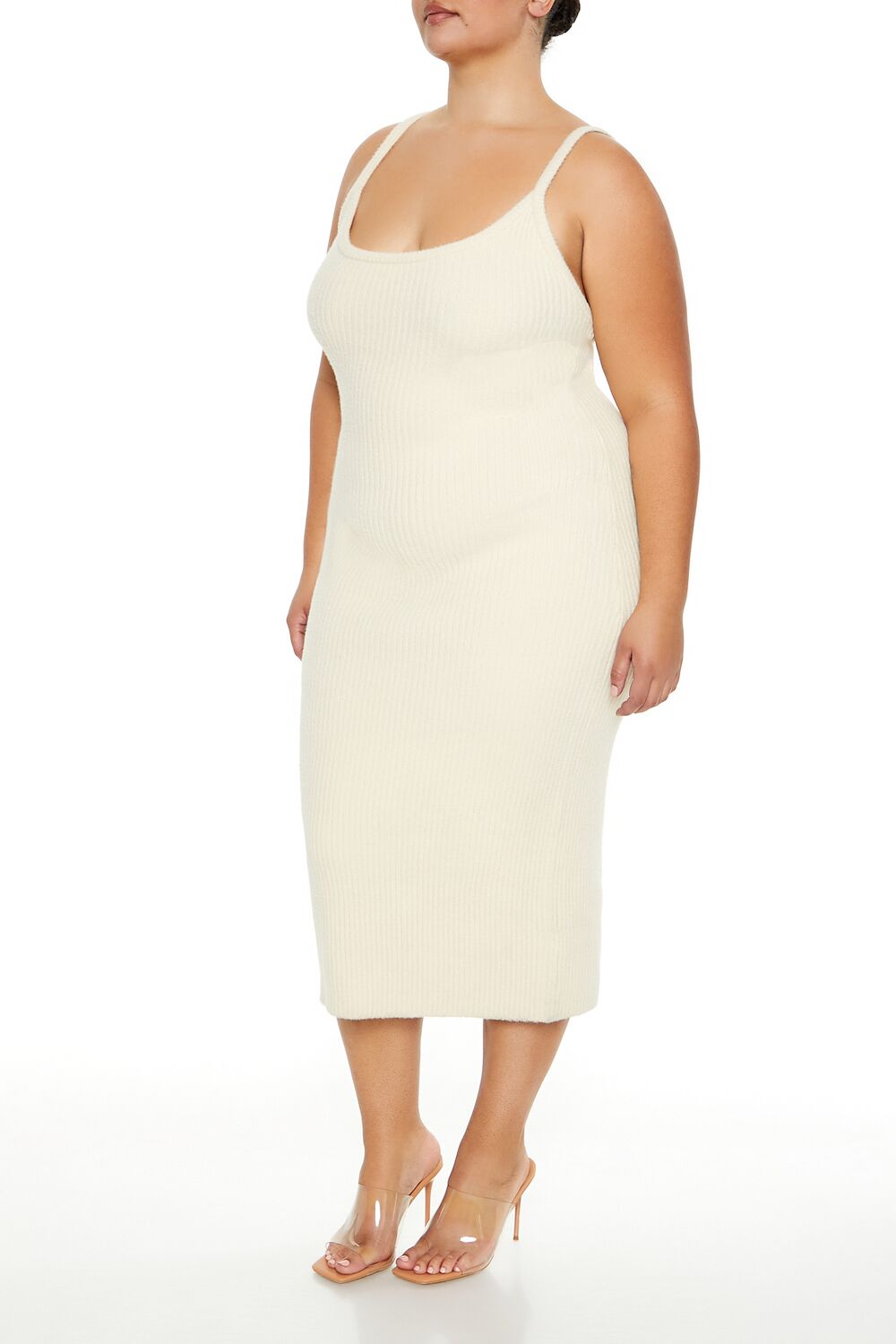 Plus Size Sweater-Knit Midi Dress - Image 3