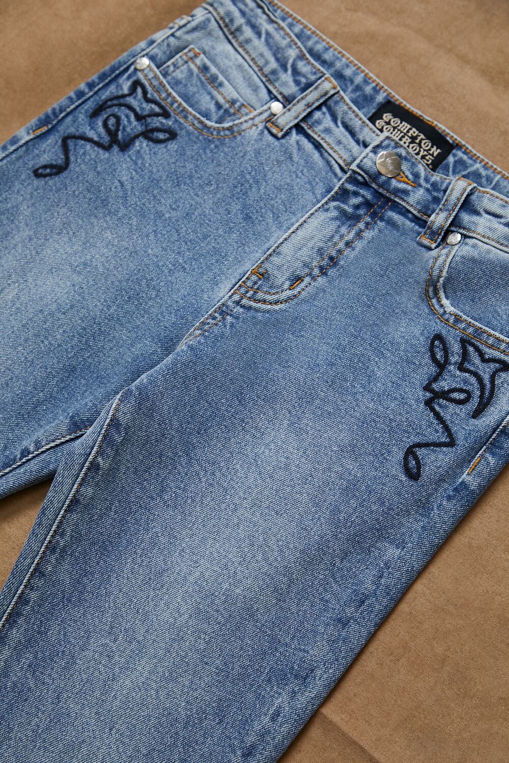 Girls Compton Cowboys Jeans (Kids) - Image 3