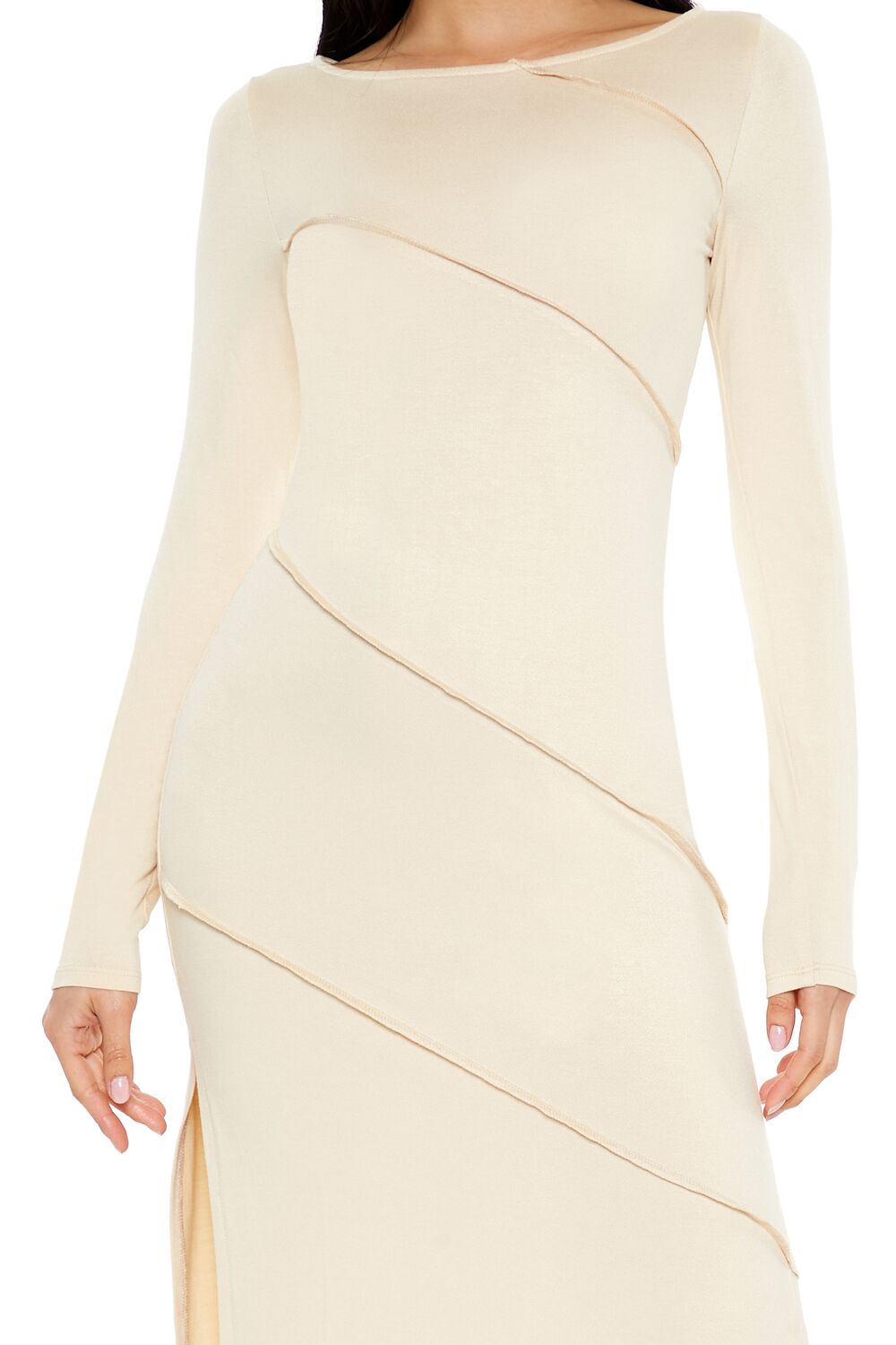 Asymmetrical Slit Midi Dress - Image 10