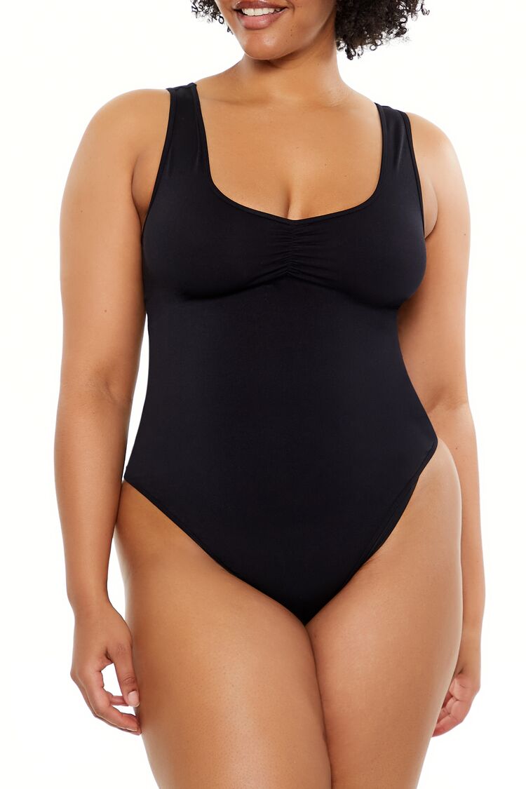 Plus Size Seamless Tank Bodysuit - Image 2