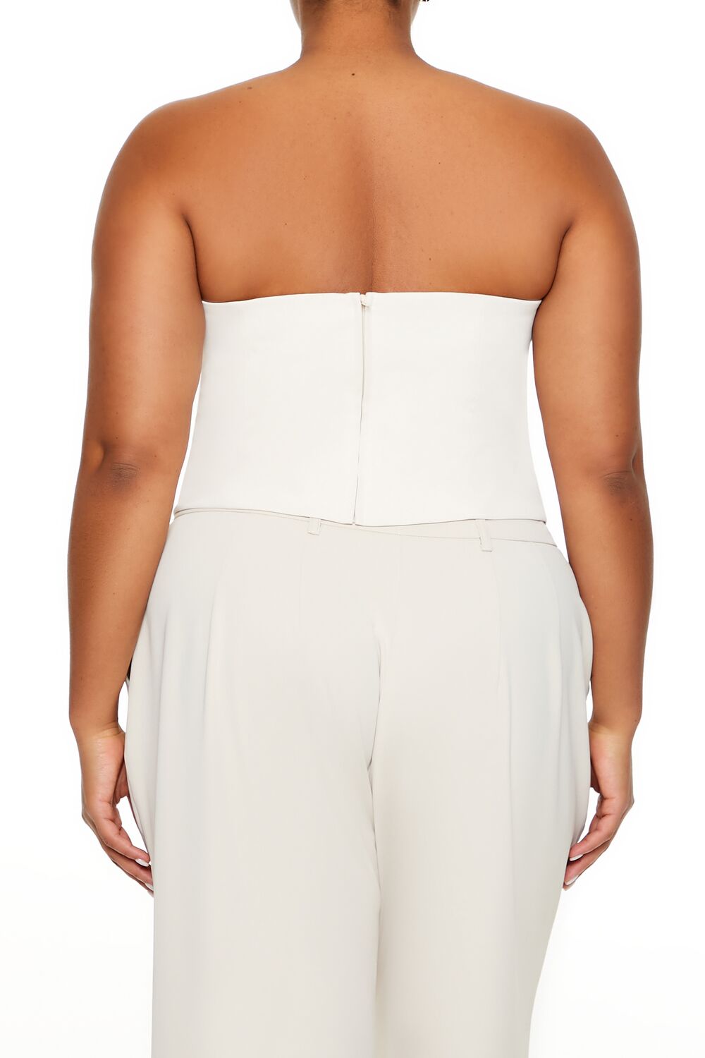 Plus Size Lace-Up Tube Top - Image 5