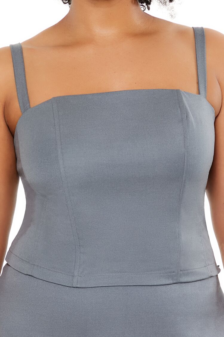 Plus Size Poplin Smocked Cami - Image 13