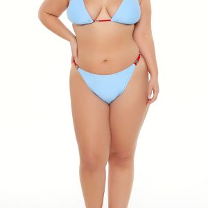 Plus Size Bar String Bikini Bottoms