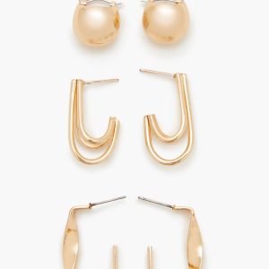 Geo Hoop Earring Set