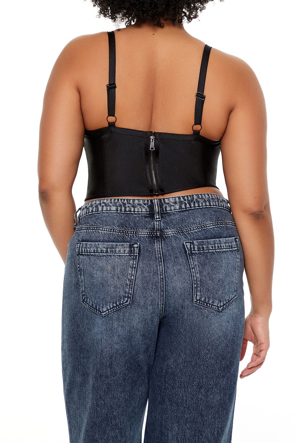 Plus Size Cutout Zip-Up Cami - Image 5