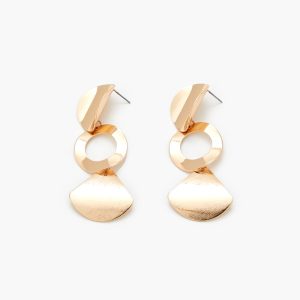 Tiered Geo Drop Earrings