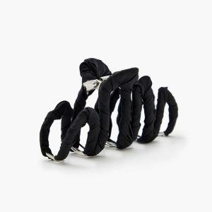 Ribbon-Wrapped Claw Hair Clip