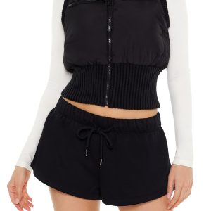 Cropped Zip-Up Vest