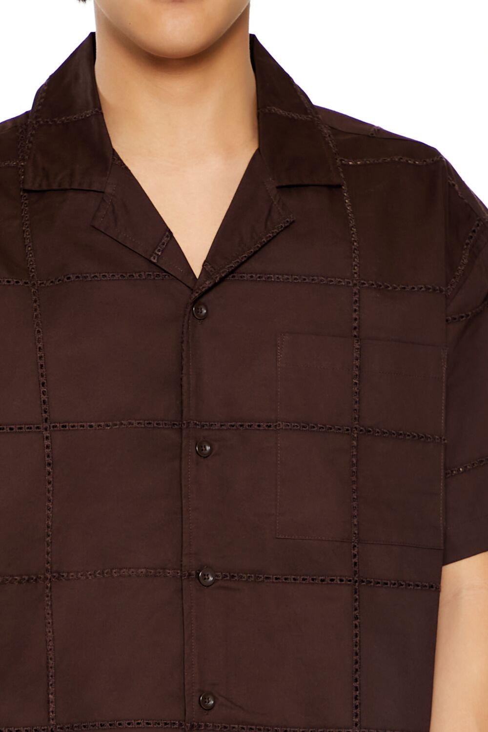 Embroidered Grid Shirt - Image 3
