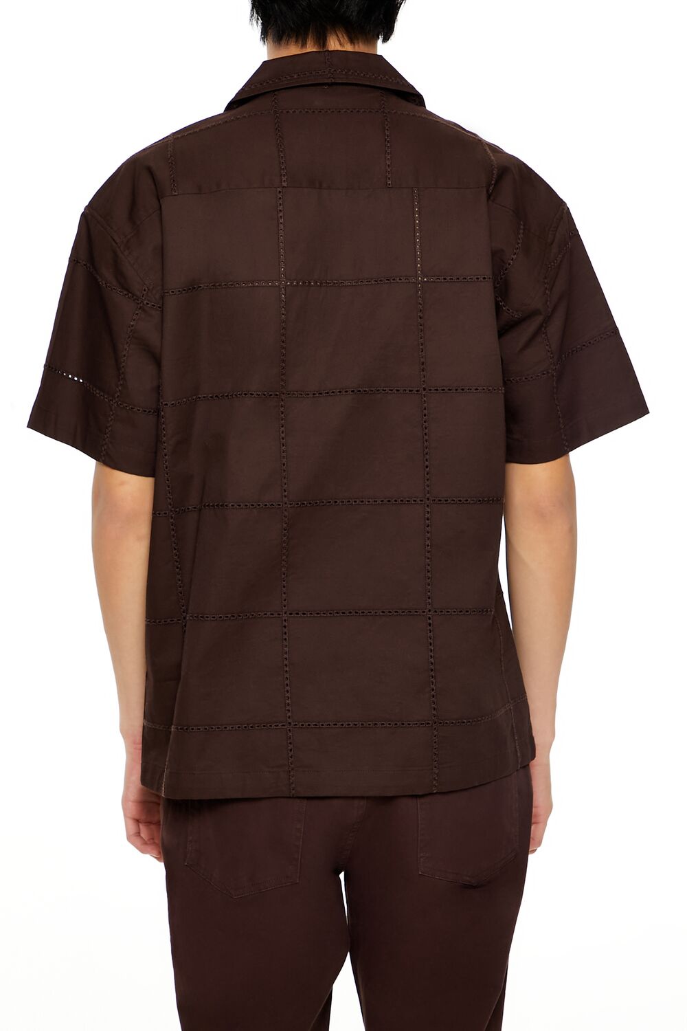 Embroidered Grid Shirt - Image 5