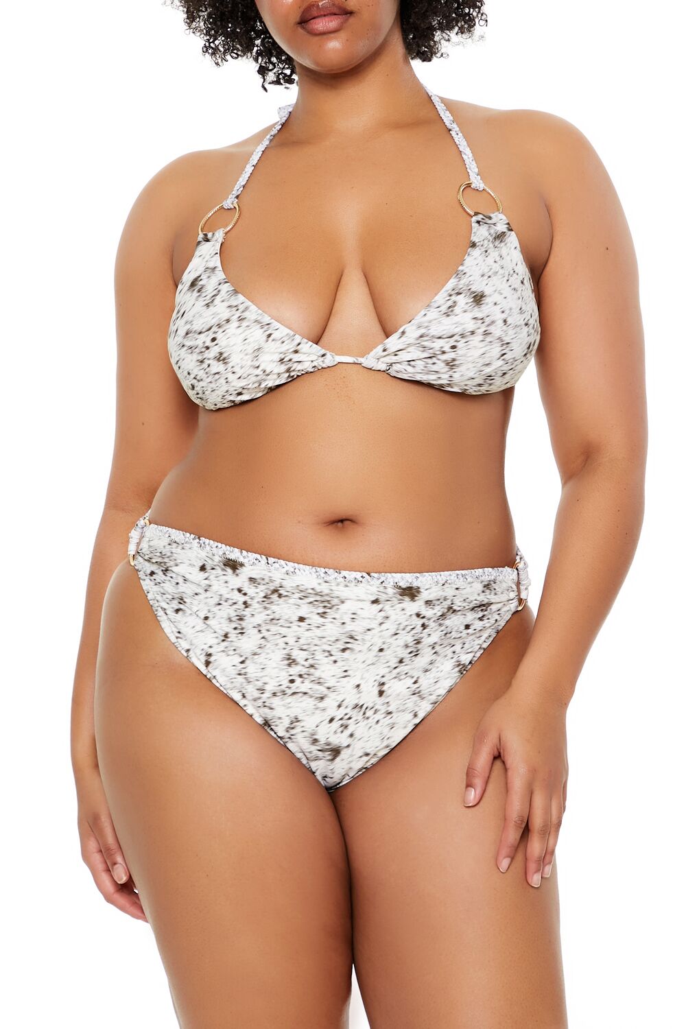 Plus Size Horse Triangle Bikini Top