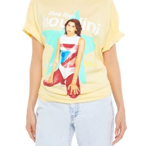 Oversized Dua Lipa Graphic Tee