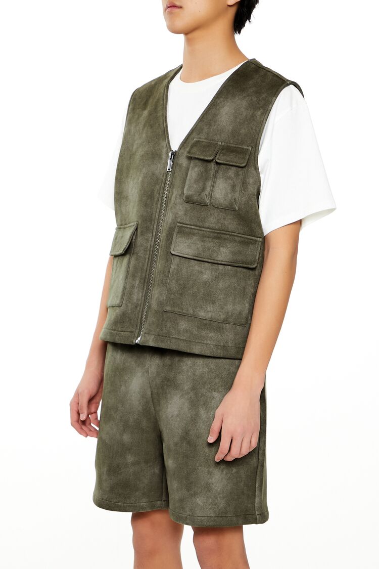 Mineral Wash Cargo Vest - Image 4