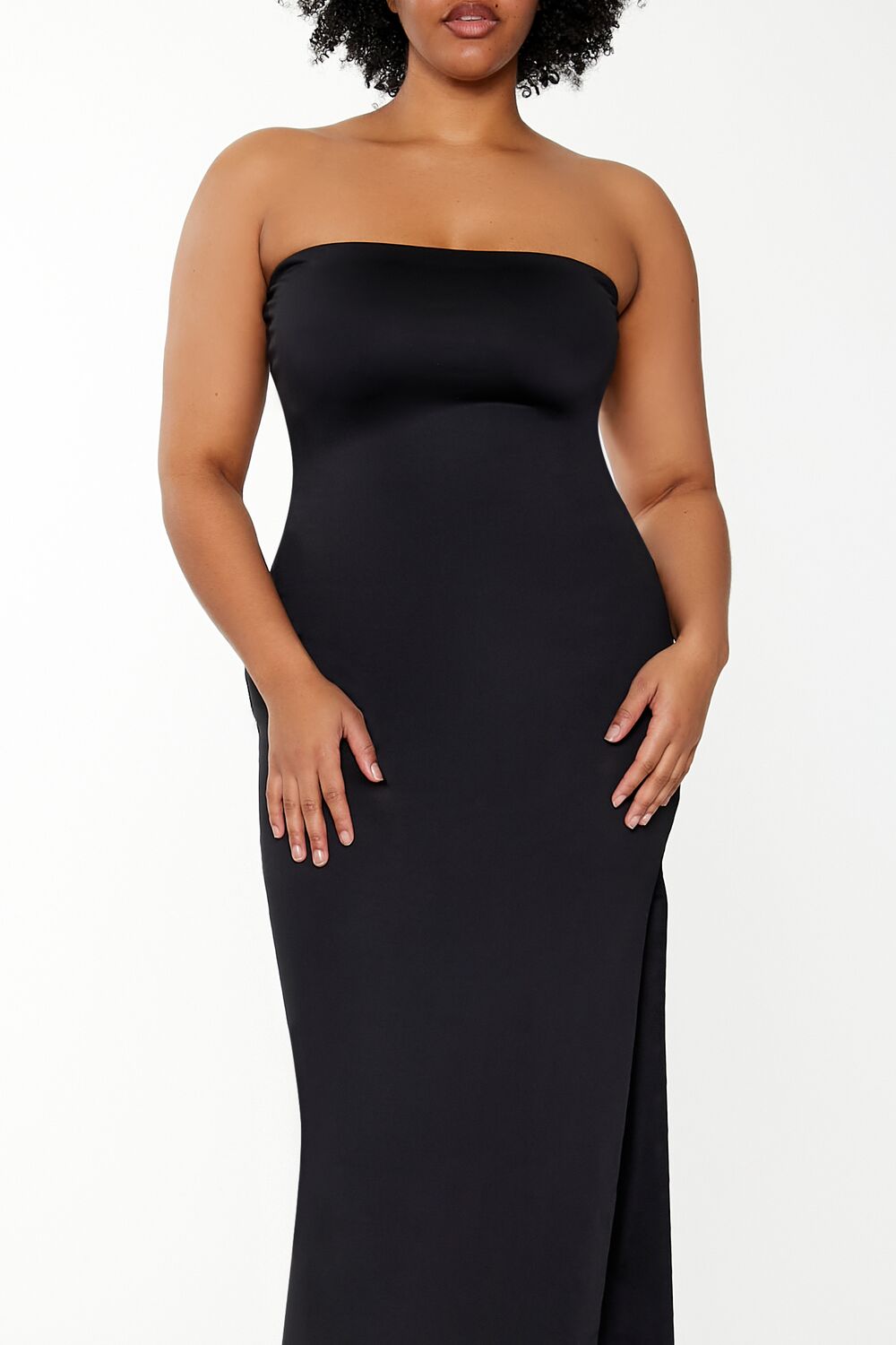 Plus Size Cutout Maxi Tube Dress - Image 2