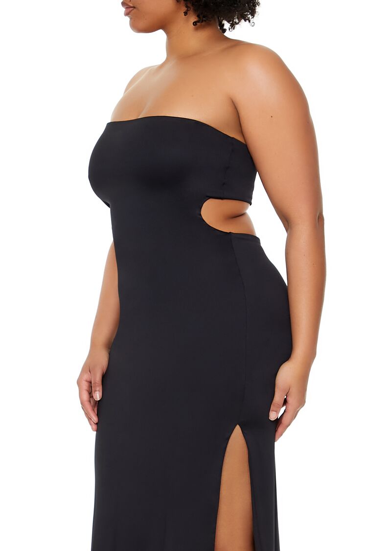 Plus Size Cutout Maxi Tube Dress - Image 5