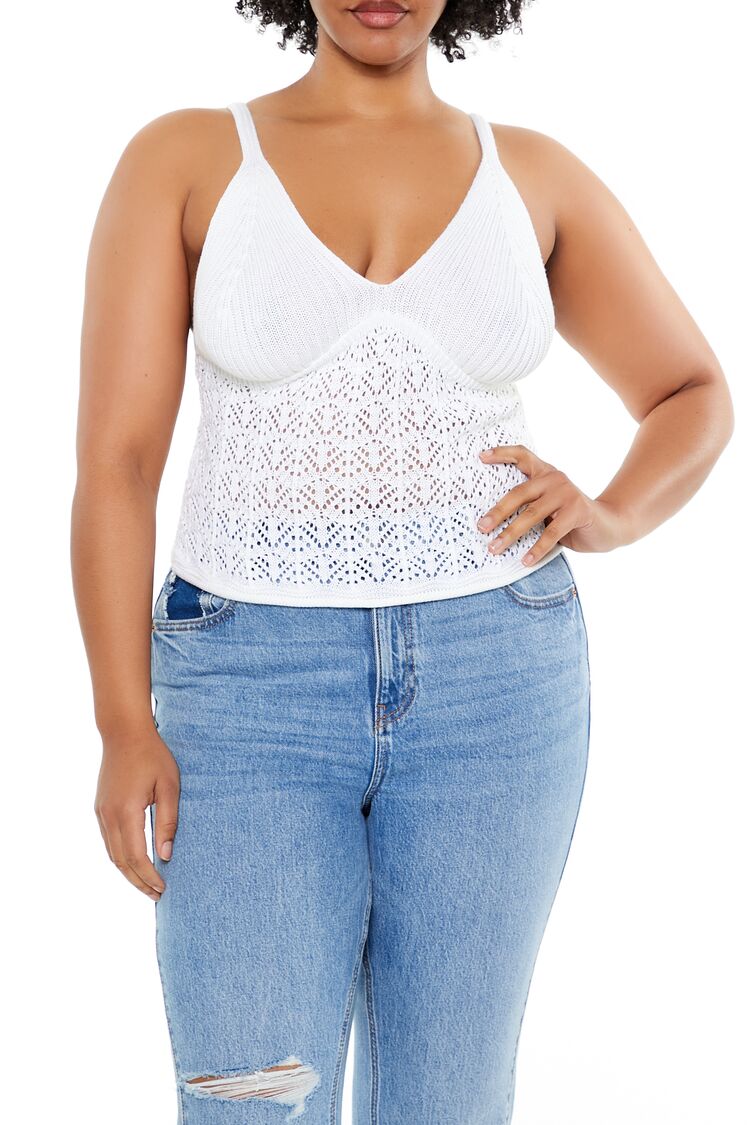 Plus Size Sweater-Knit Cami