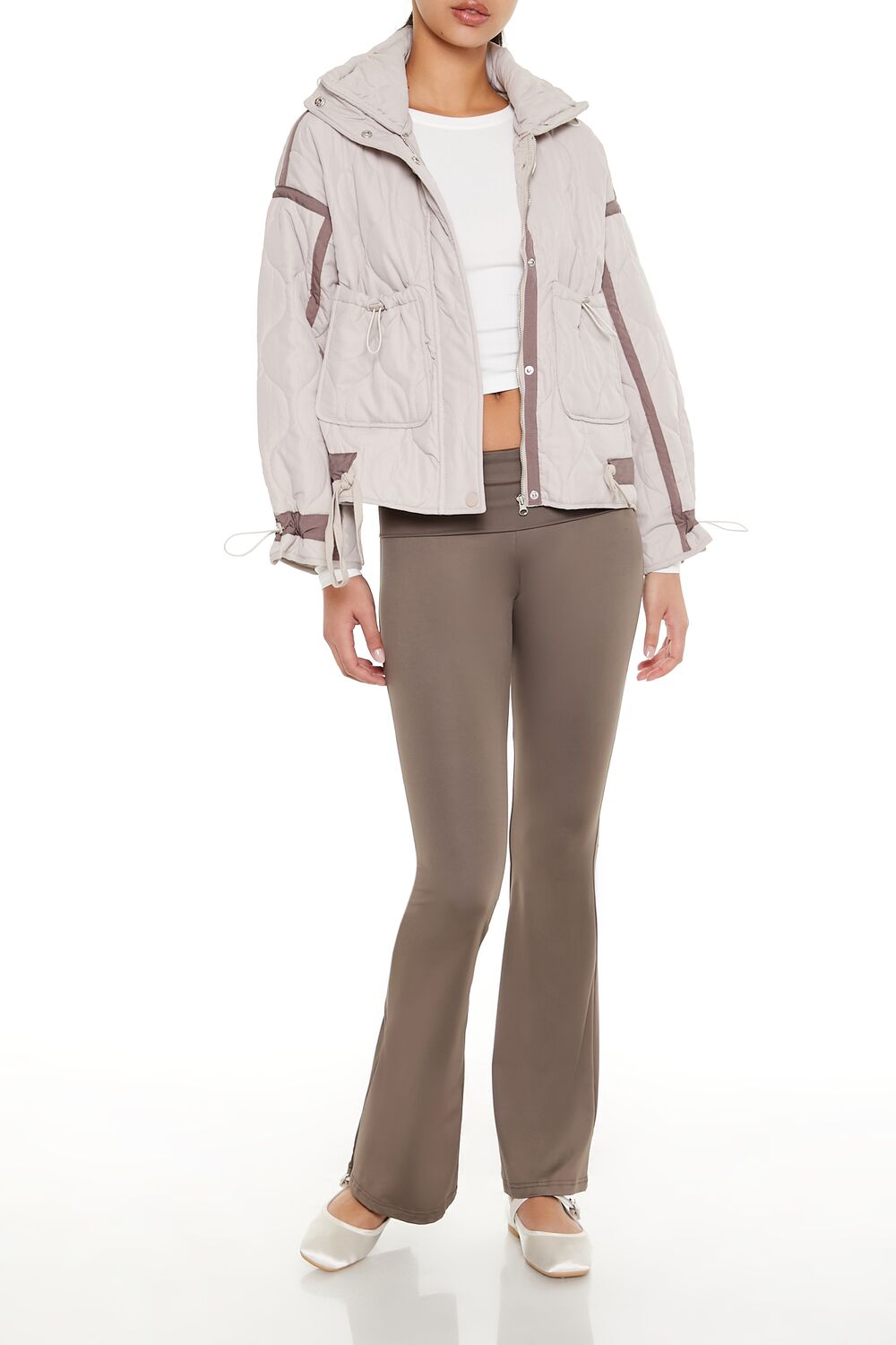 Quilted Two-Tone Puffer Jacket - Image 7