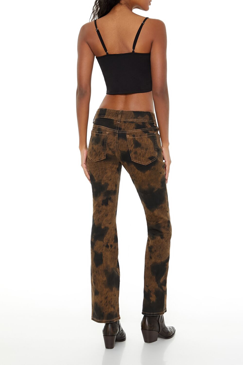 Bleach Dye Bootcut Pants - Image 4