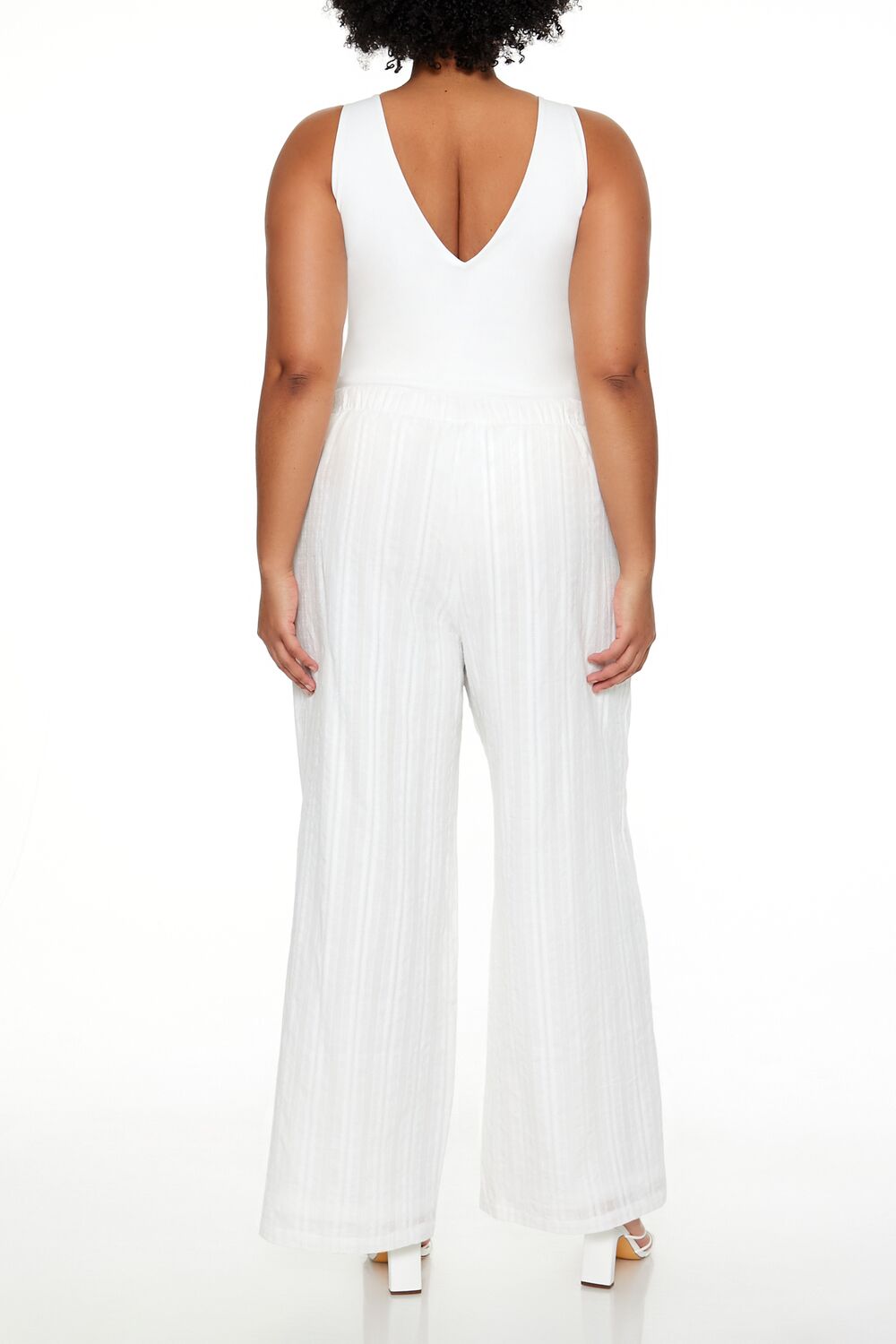Plus Size Striped Wide-Leg Pants - Image 4