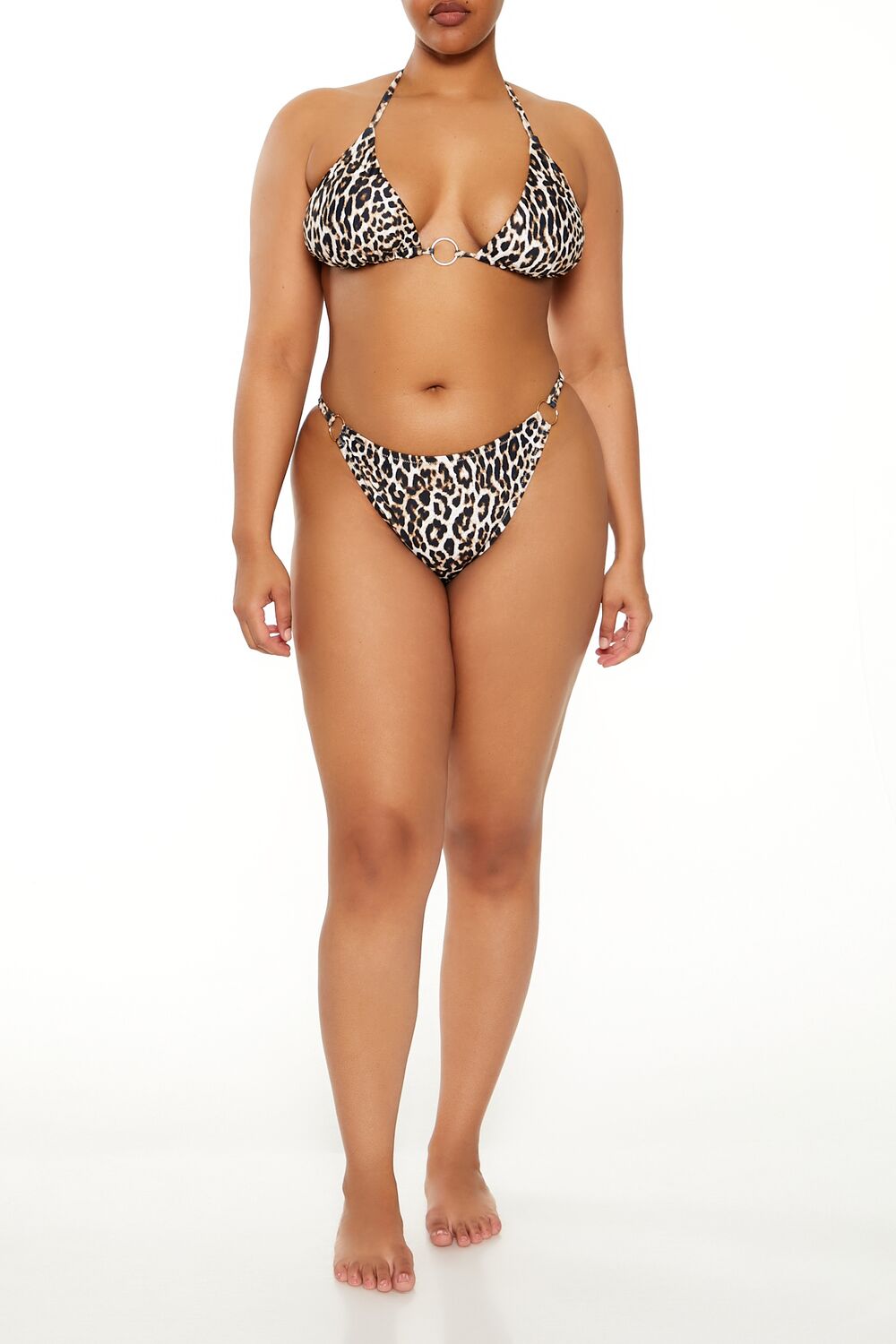 Plus Size Leopard Bikini Bottoms