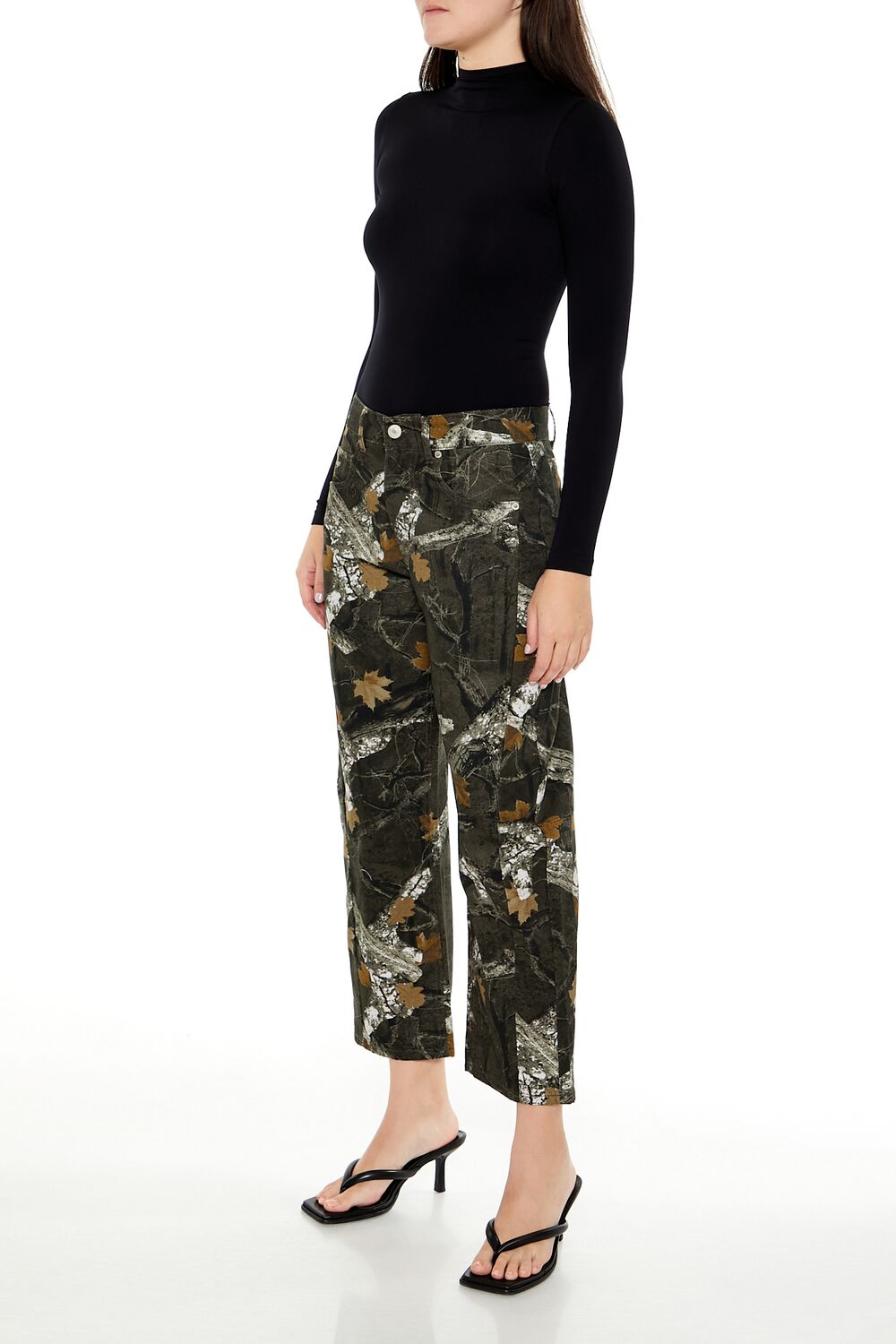 Leaf Camo Print Twill Pants - Image 3
