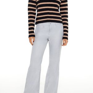 Low-Rise Straight Trouser Pants