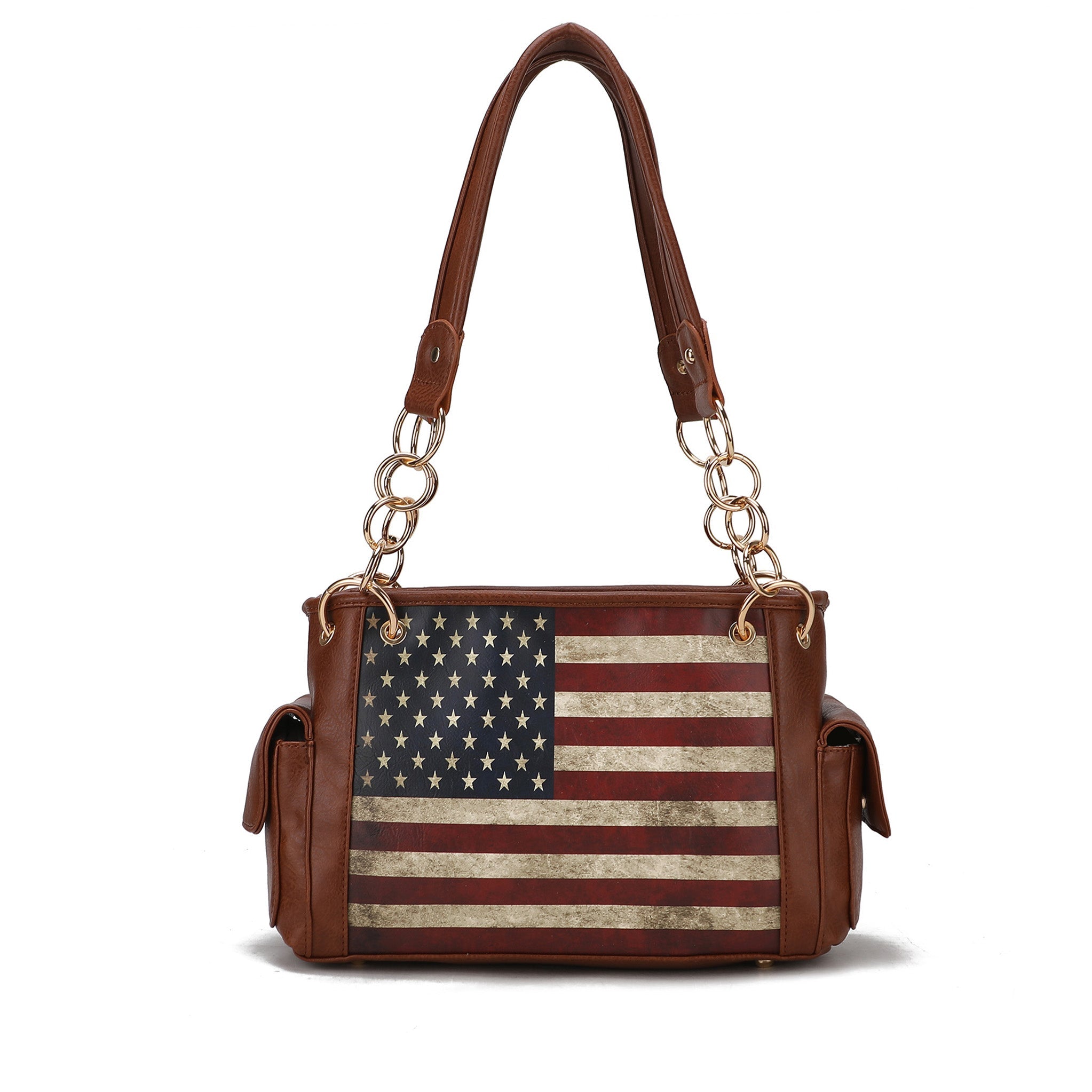 Alaina Printed Flag Shoulder Bag - Image 15
