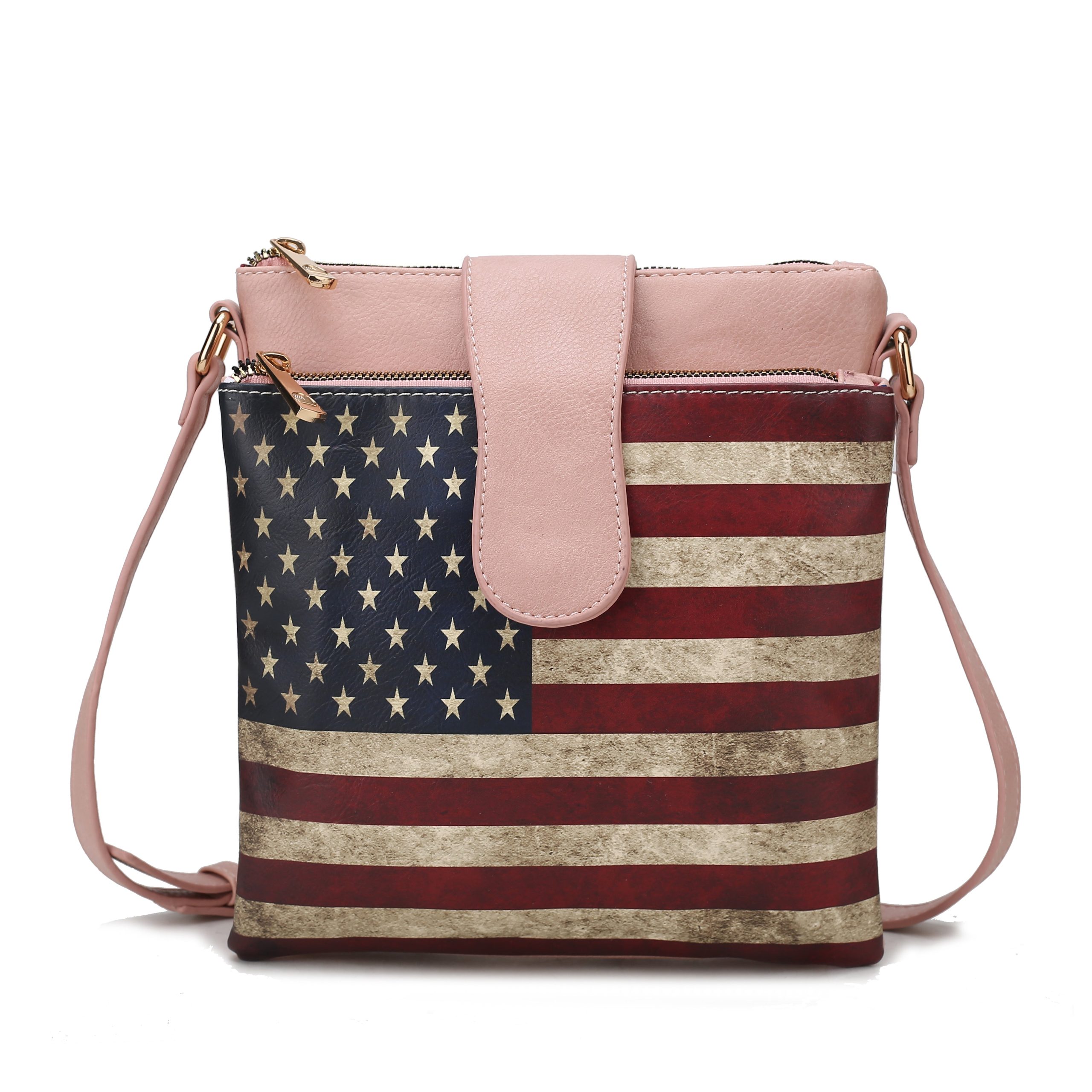 Josephine Printed Flag Crossbody Bag - Image 8