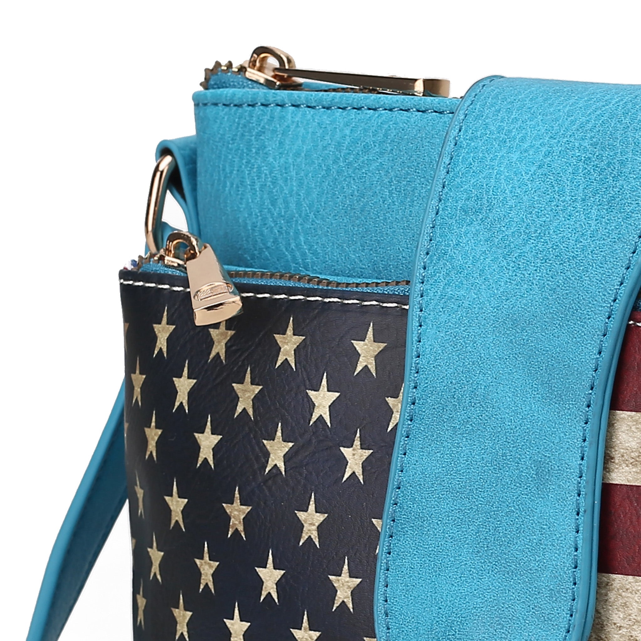 Josephine Printed Flag Crossbody Bag - Image 2