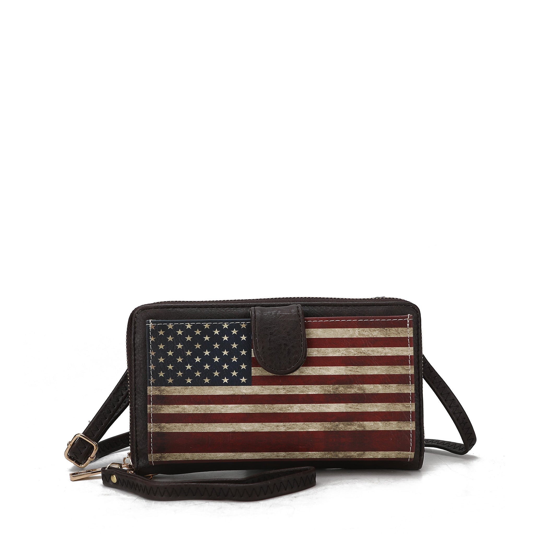 Kiara Printed Flag Phone Crossbody Bag - Image 14