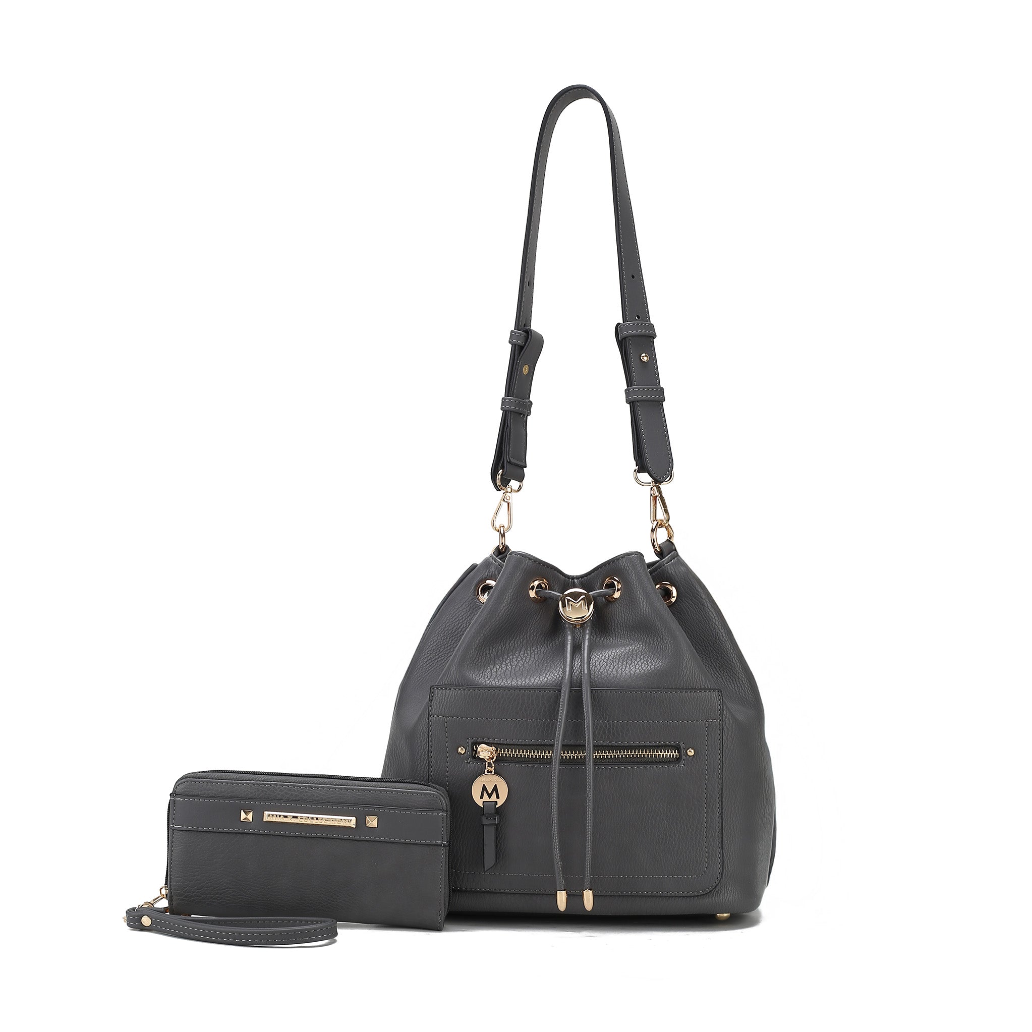 Larissa Bucket Bag and Wallet Set - Image 12
