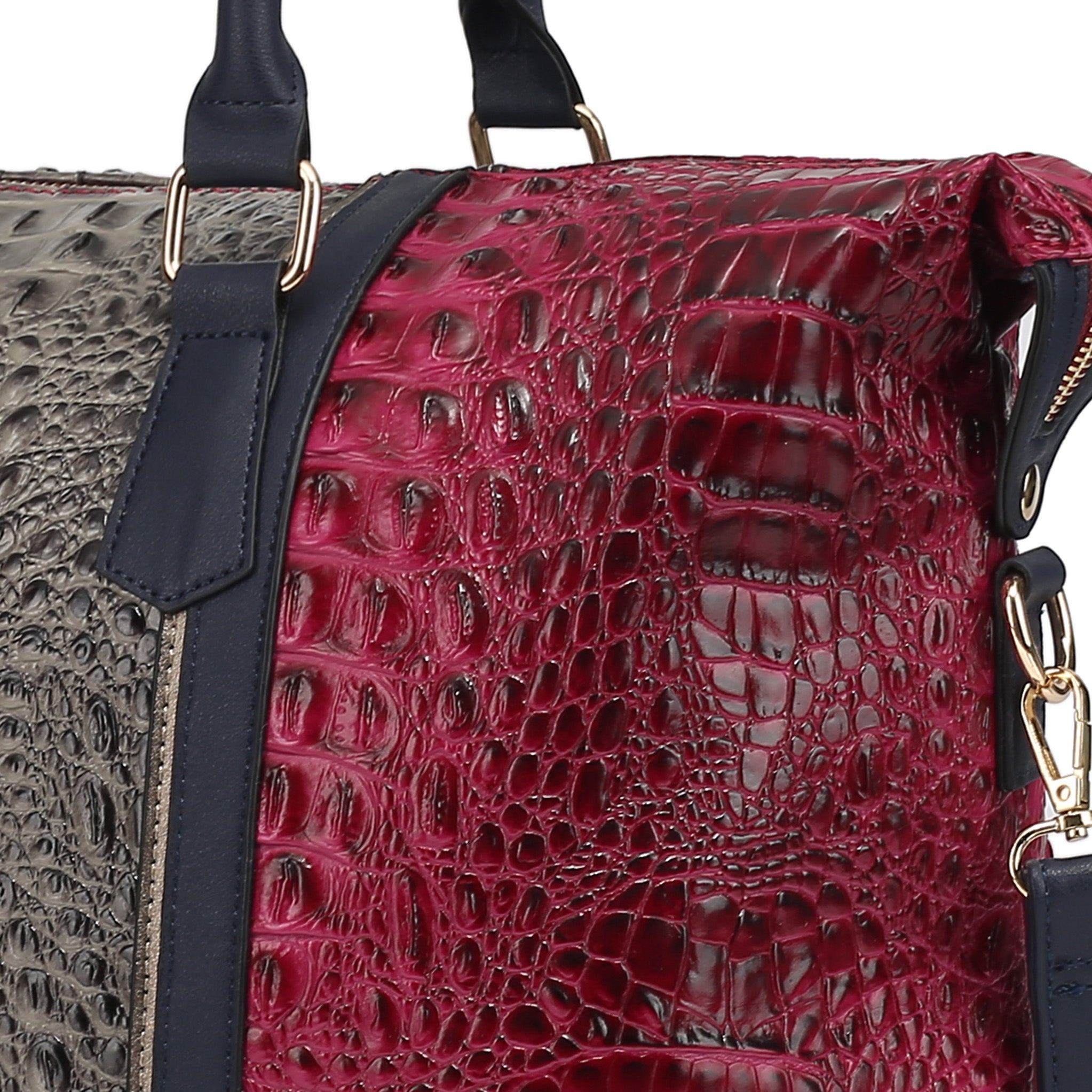 Raven Croc Embossed Duffel Bag - Image 4