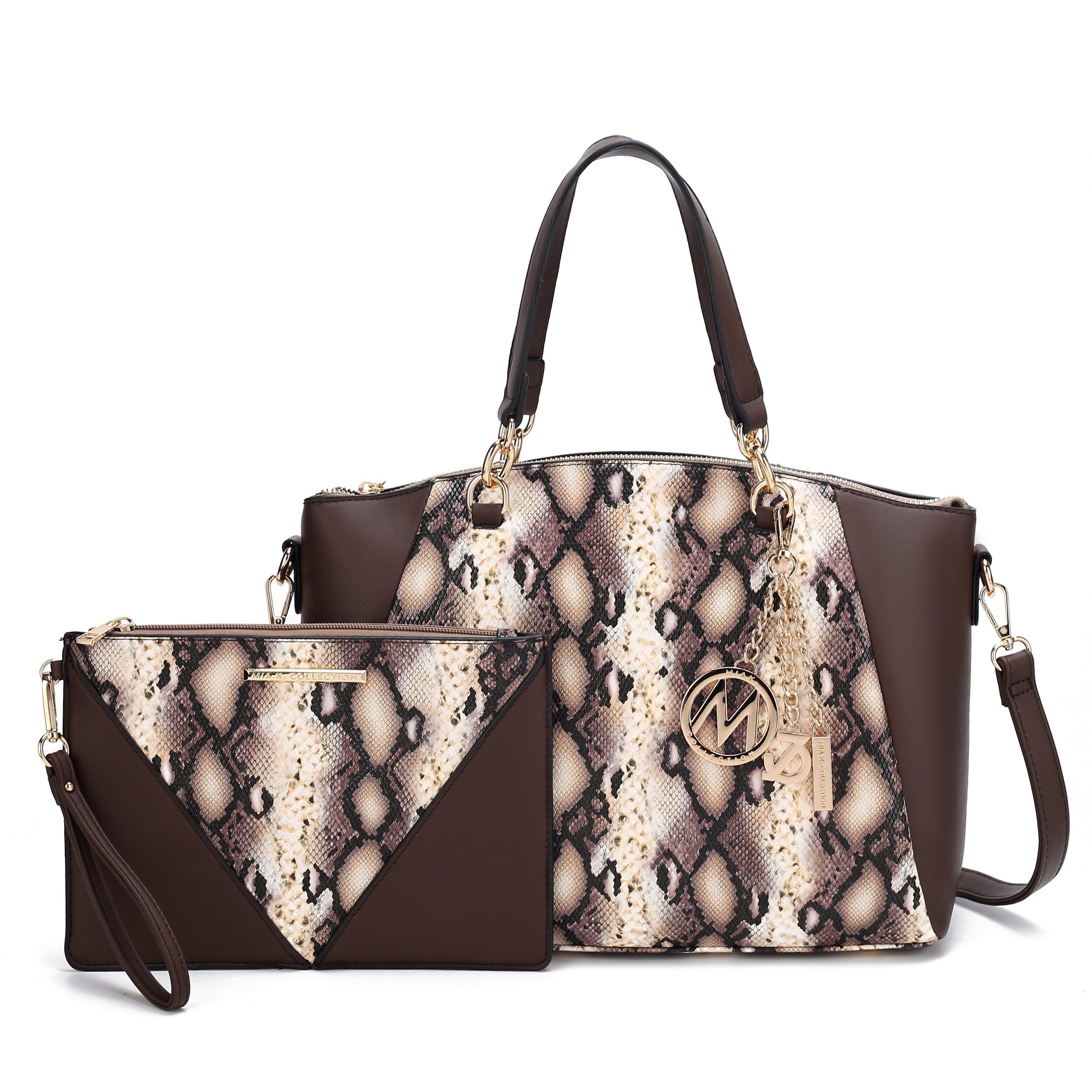 Addison Shoulder Bag and Wristlet Set - Image 7