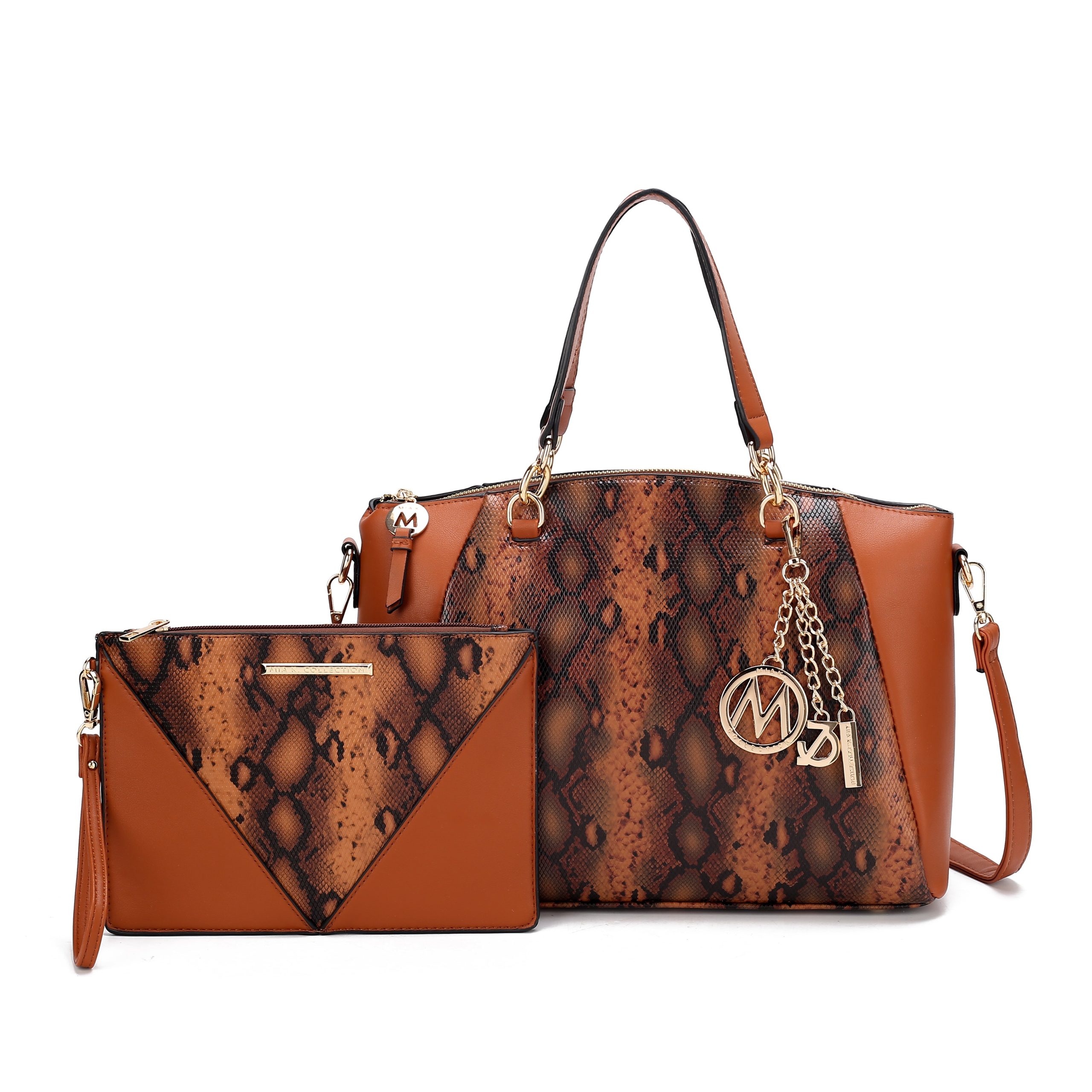 Addison Shoulder Bag and Wristlet Set - Image 8
