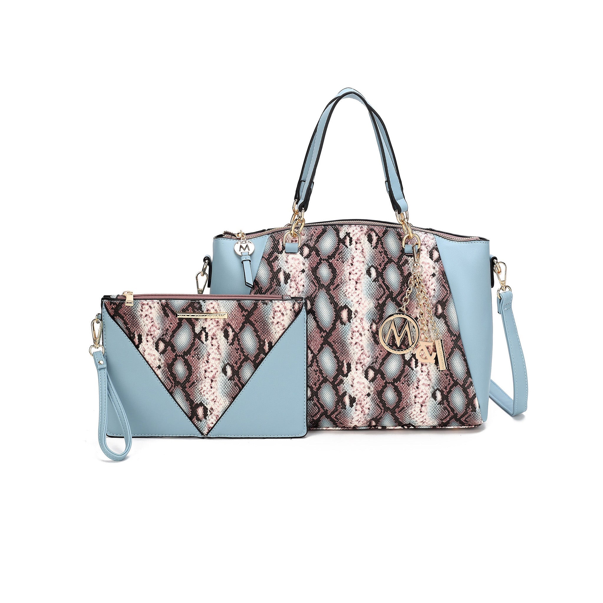 Addison Shoulder Bag and Wristlet Set - Image 11