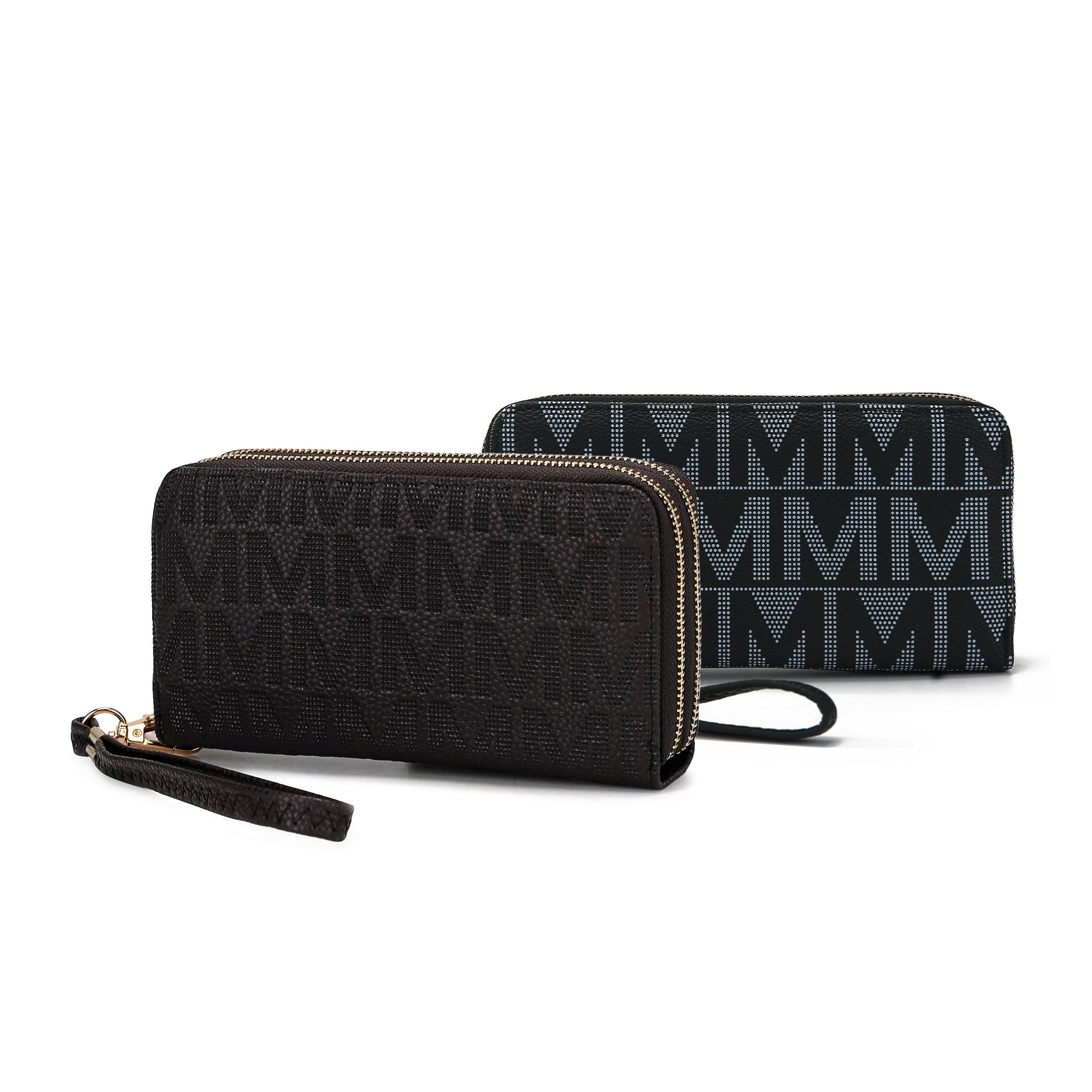 Kathe Embossed M Signature Wallet Wristlet - Image 6