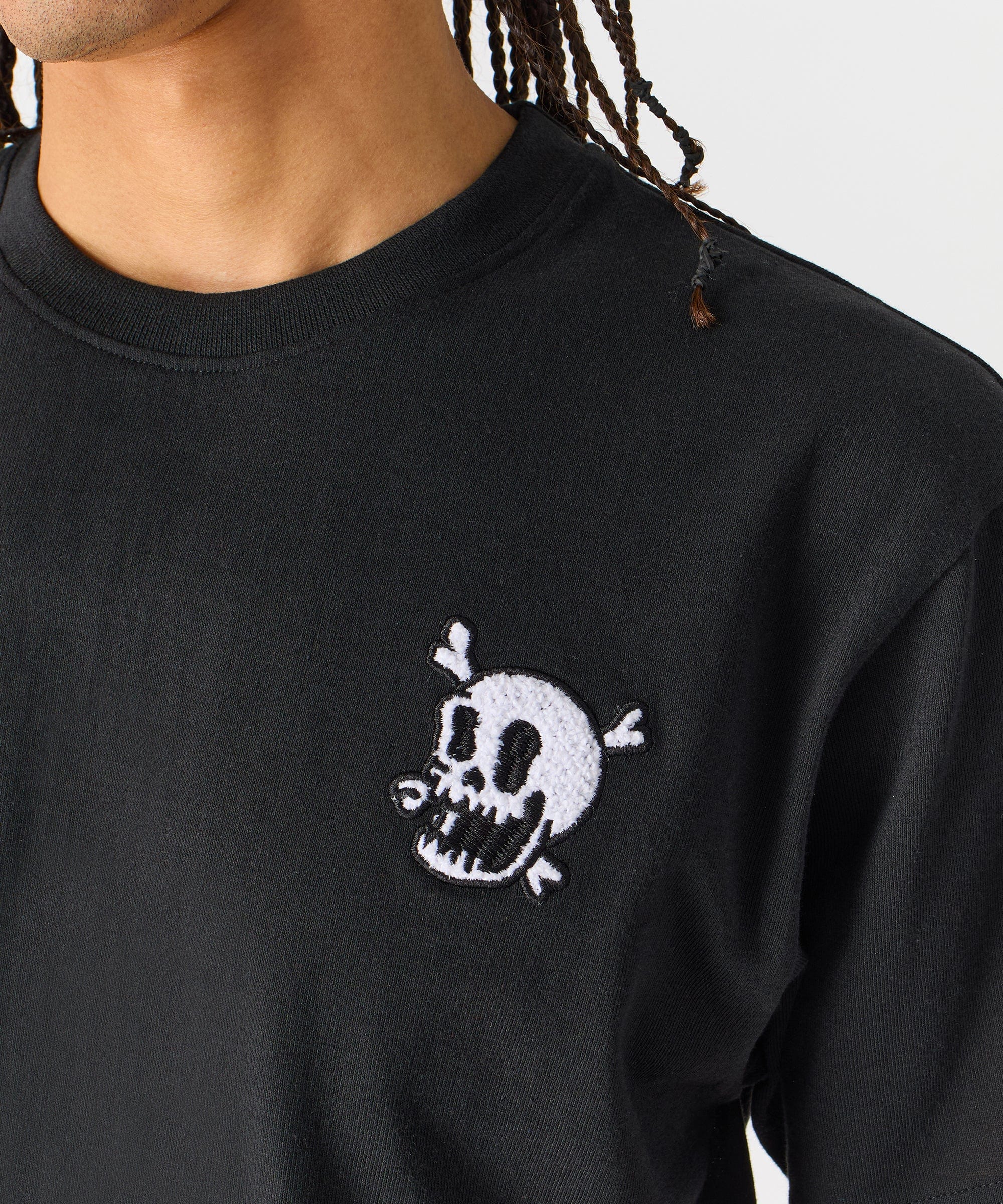 Crossbones Short Sleeve Tee - Black - Image 4