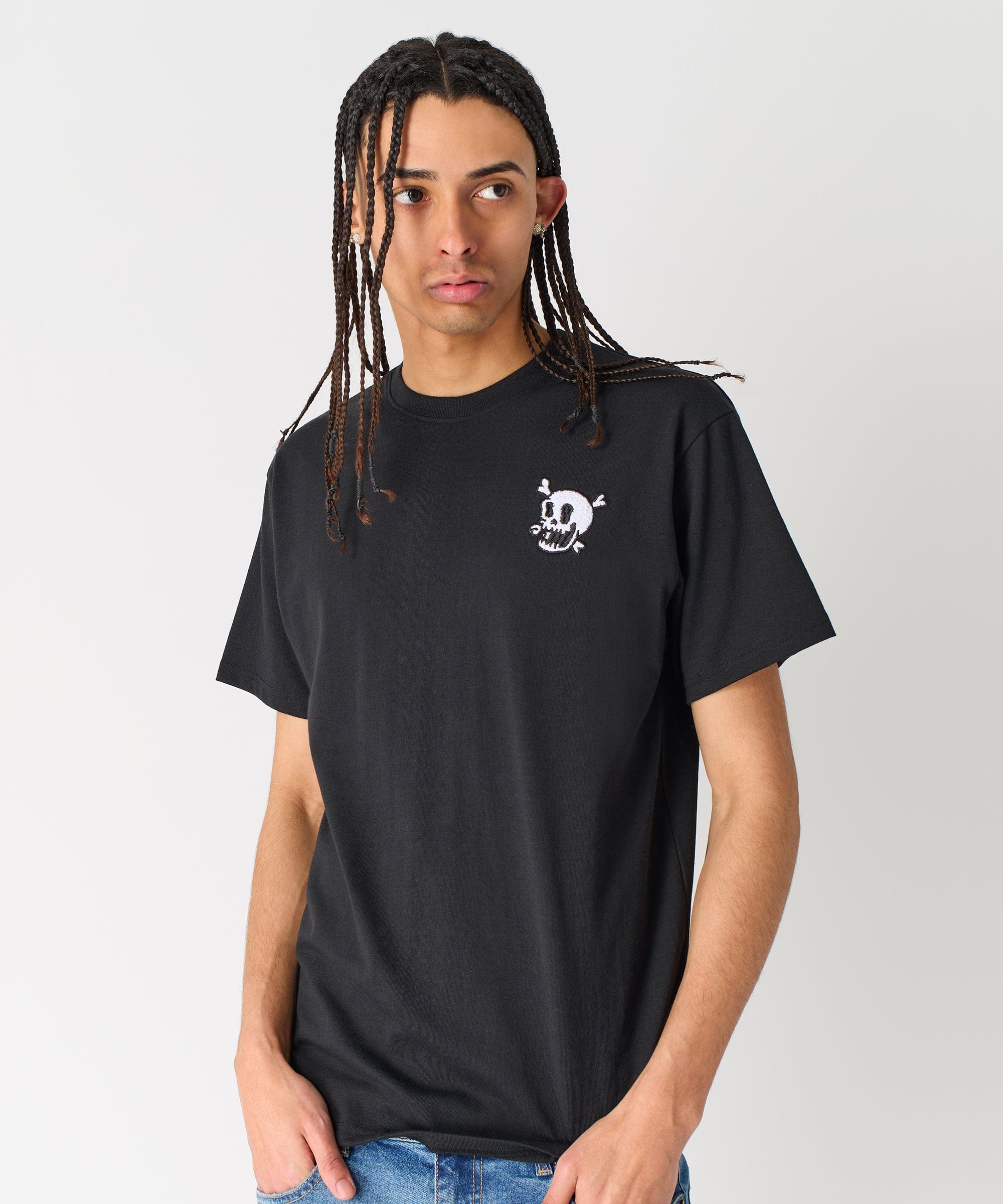 Crossbones Short Sleeve Tee - Black - Image 8