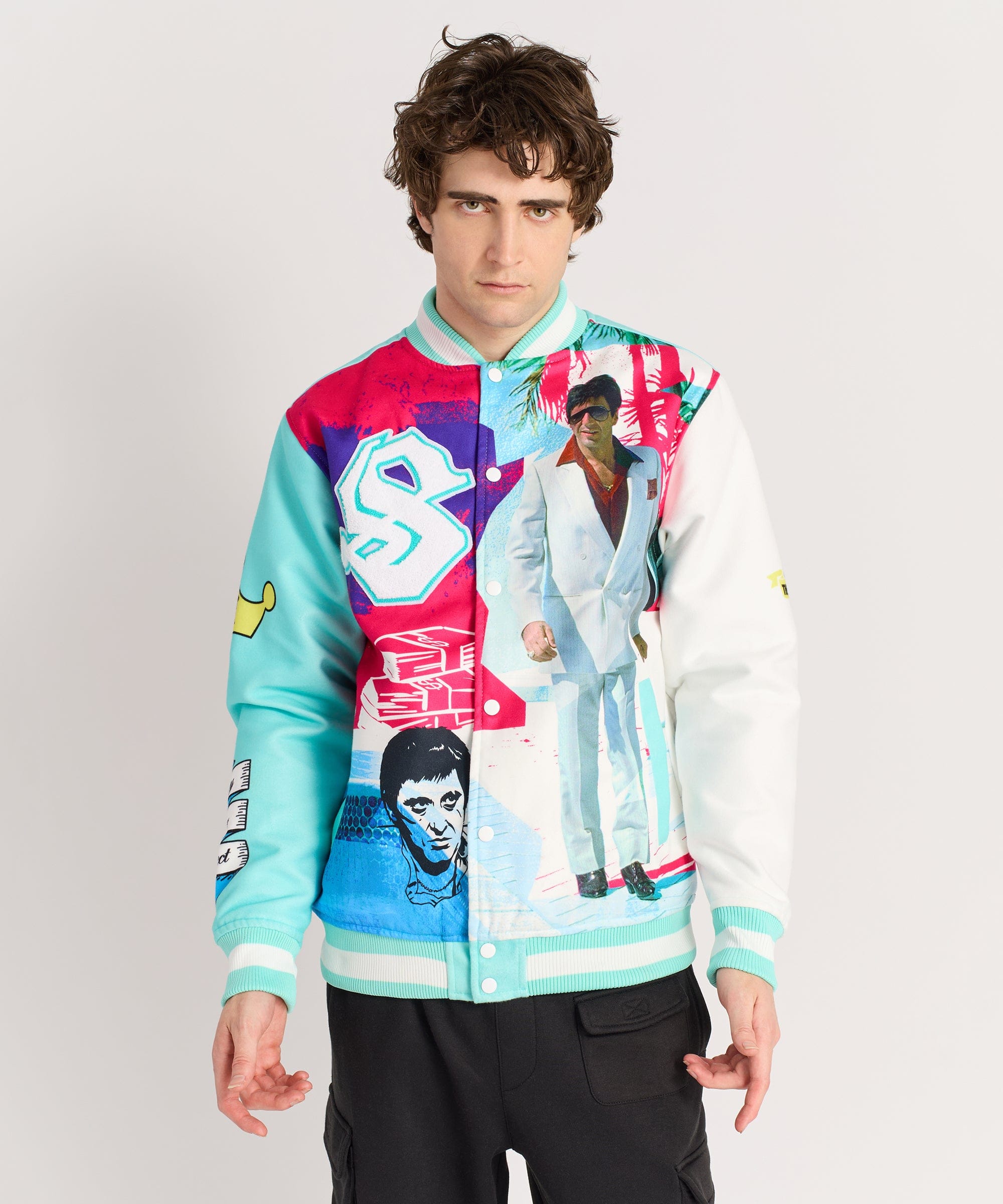 Scarface Retro Varsity Jacket - Multi - Image 2